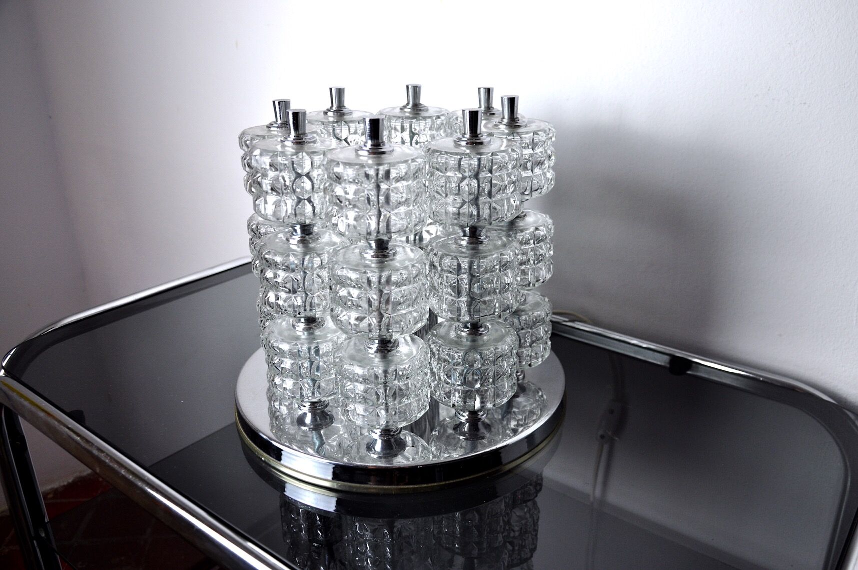 Spiral lamp from sciolari house, Italy, 1970