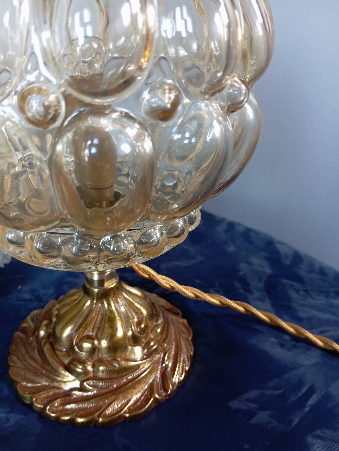 Lampe de table esprit bubble style Helena Tynell, vintage 1960