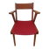1950s design office chair with compass feet and red Sky seat
