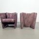 Vintage Postmodern Club Chairs, 1980, Set of 2