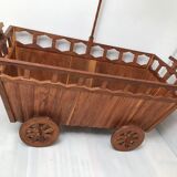 Wooden castor bed from the 40s and 50s