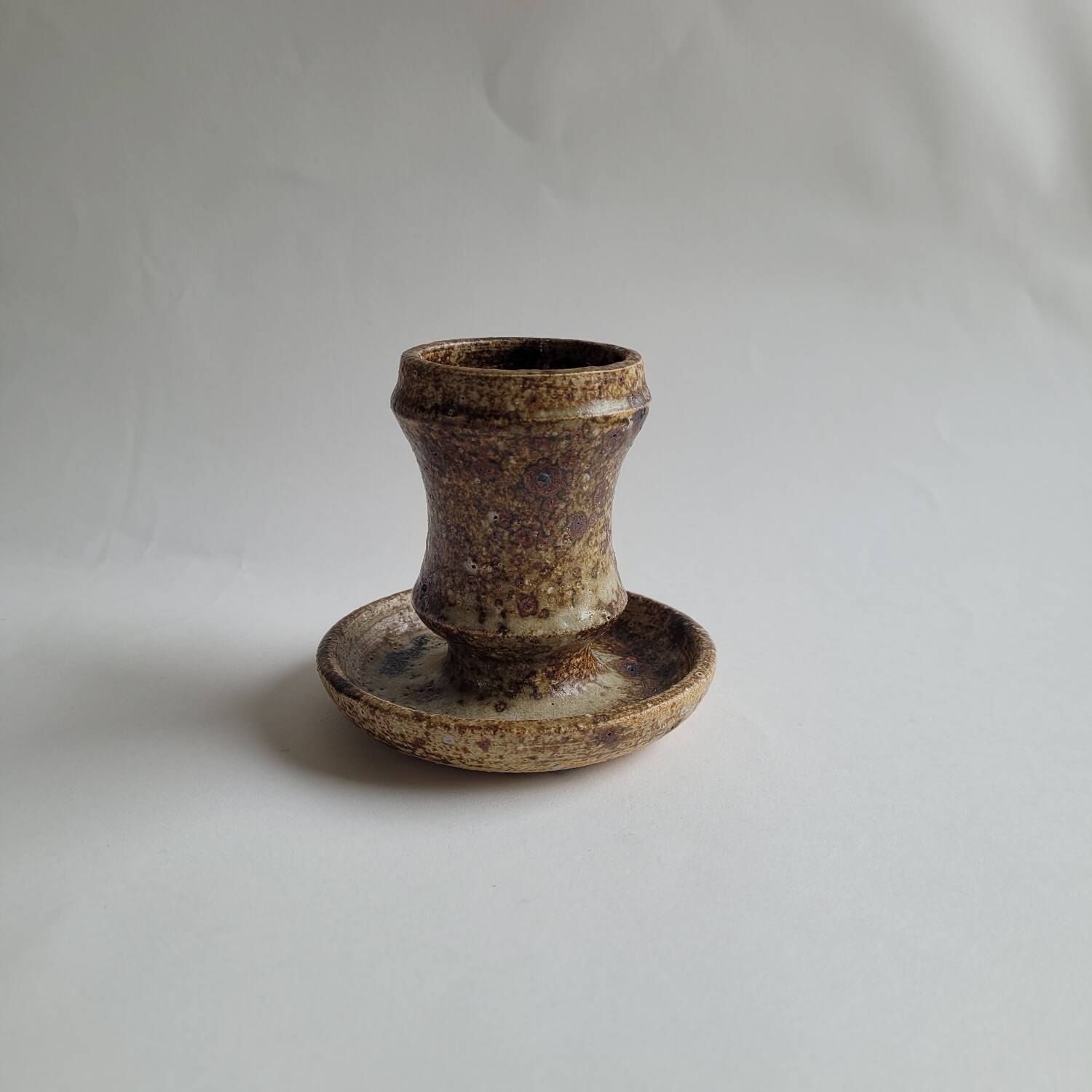 Pyrite stoneware candle holder