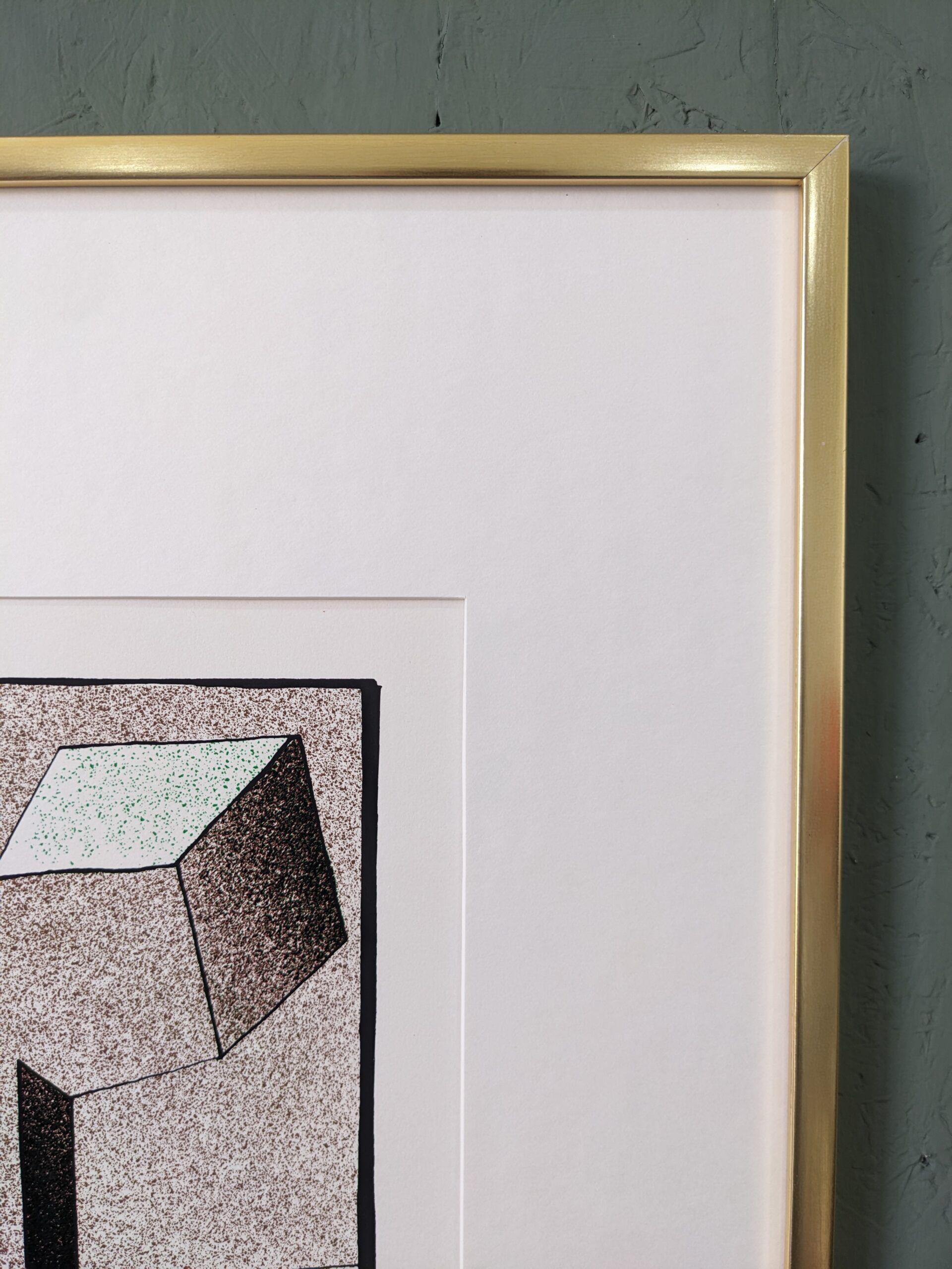 Mid-Century Modern Swedish Signed Lithography by Curt Hillfon (1/211) "Kinetic Shapes"