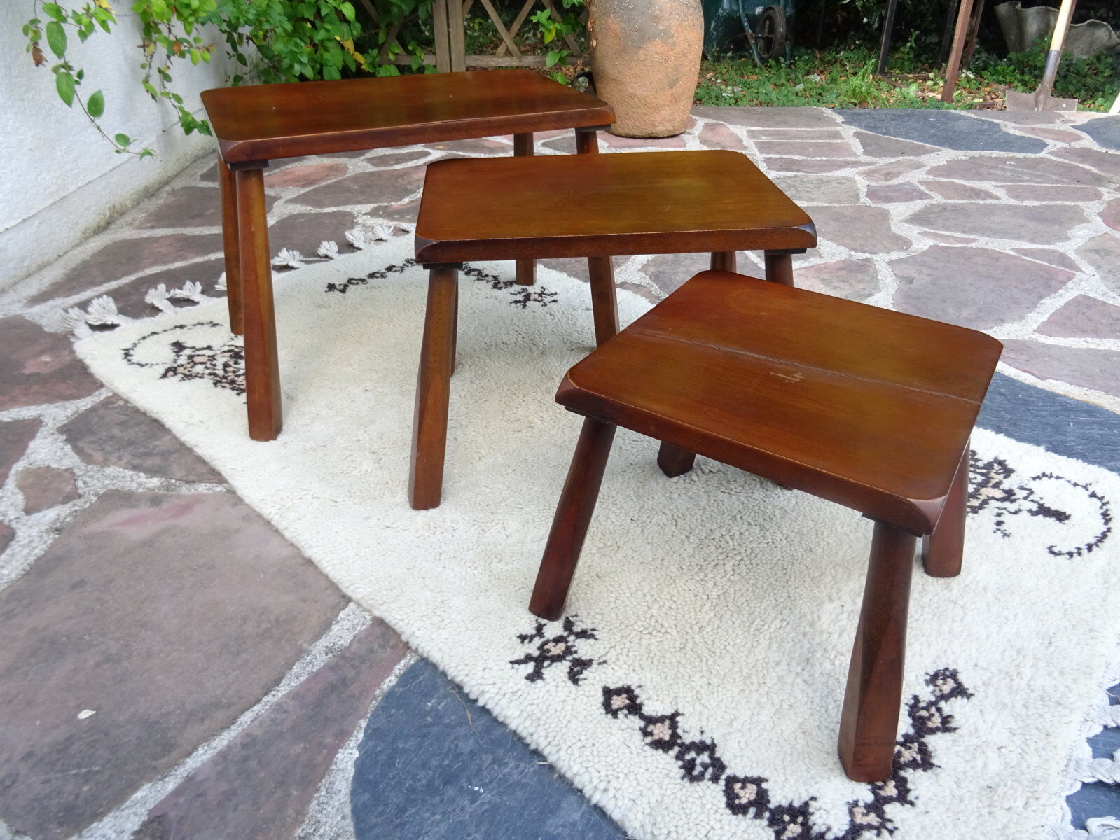 Brutalist nesting tables