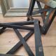 Antique wooden folding stools for painter