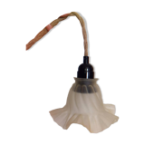 Upcycled vintage pendant light