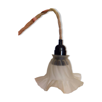 Upcycled vintage pendant light