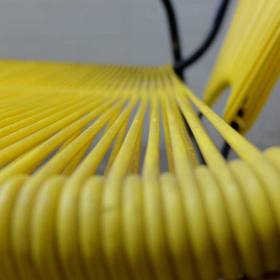 Rocking-chair spaghetti vintage années 70