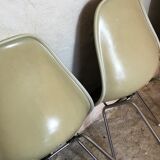 Set of 6 Charles and Ray Eames chairs for Herman Miller, 1960-70's