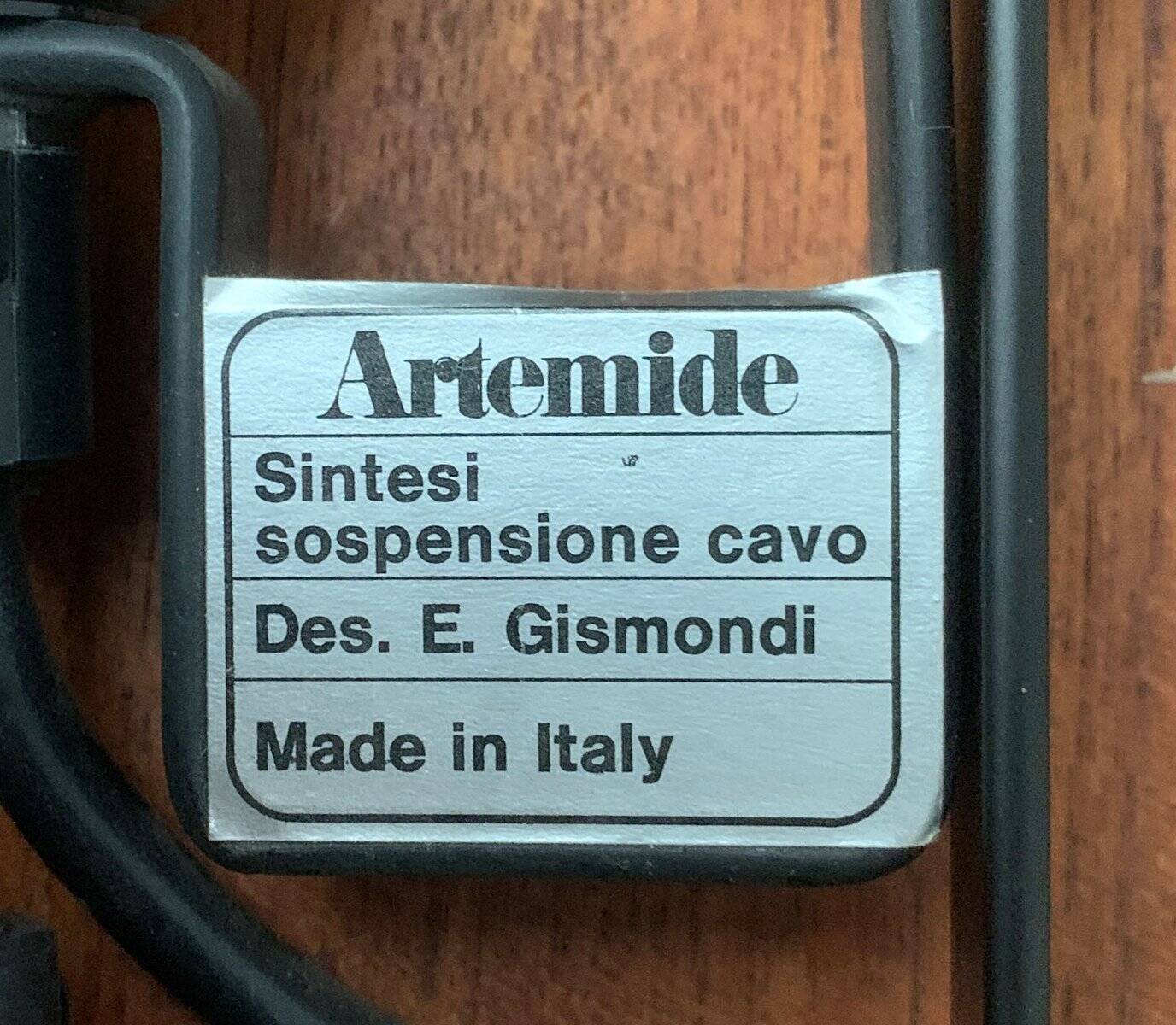 Suspension Cable Italian Synthesis of the Mid-Century by Ernesto Gismondi for Artemide