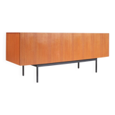 1950s Teak sideboard on black metal base model: B20 by Dieter Wäckerling f