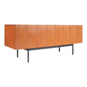 1950s Teak sideboard on black metal base model: B20 by Dieter Wäckerling f