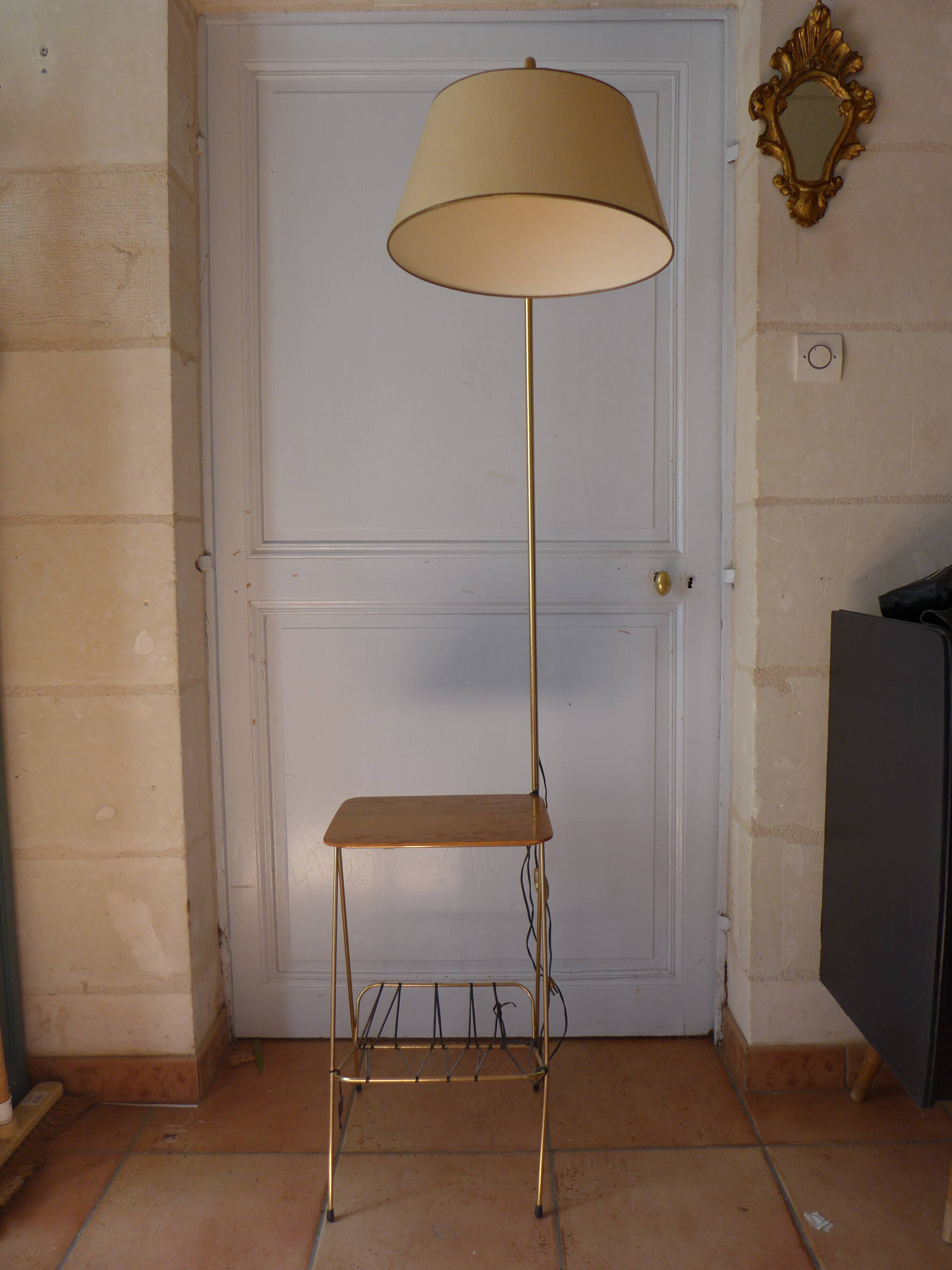 Lampadaire liseuse vintage années 60