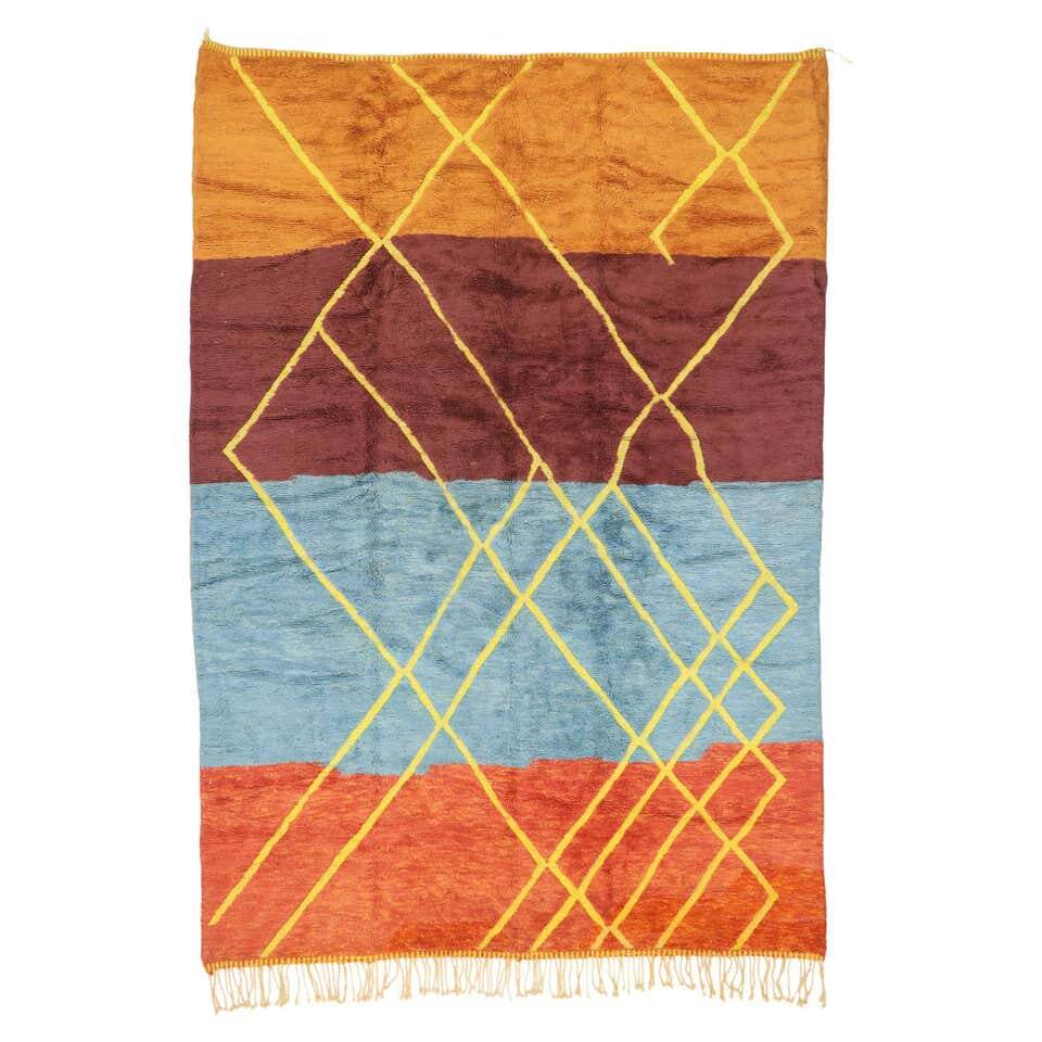 Moroccan wool beni mrirt rug 250cmx150cm
