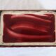 Art Deco box in burgundy ceramic art Poët Laval