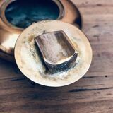 Vintage brass pocket ashtray