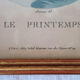 4 old lithographs of the 4 seasons