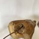 1950s wooden lamp, recent 2M fabric cable, tracing lampshade