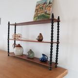 Wooden coil shelf turned