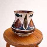 Ceramic pitcher signed J. Poussine – Atelier Sant Vicens – 1950s/60s