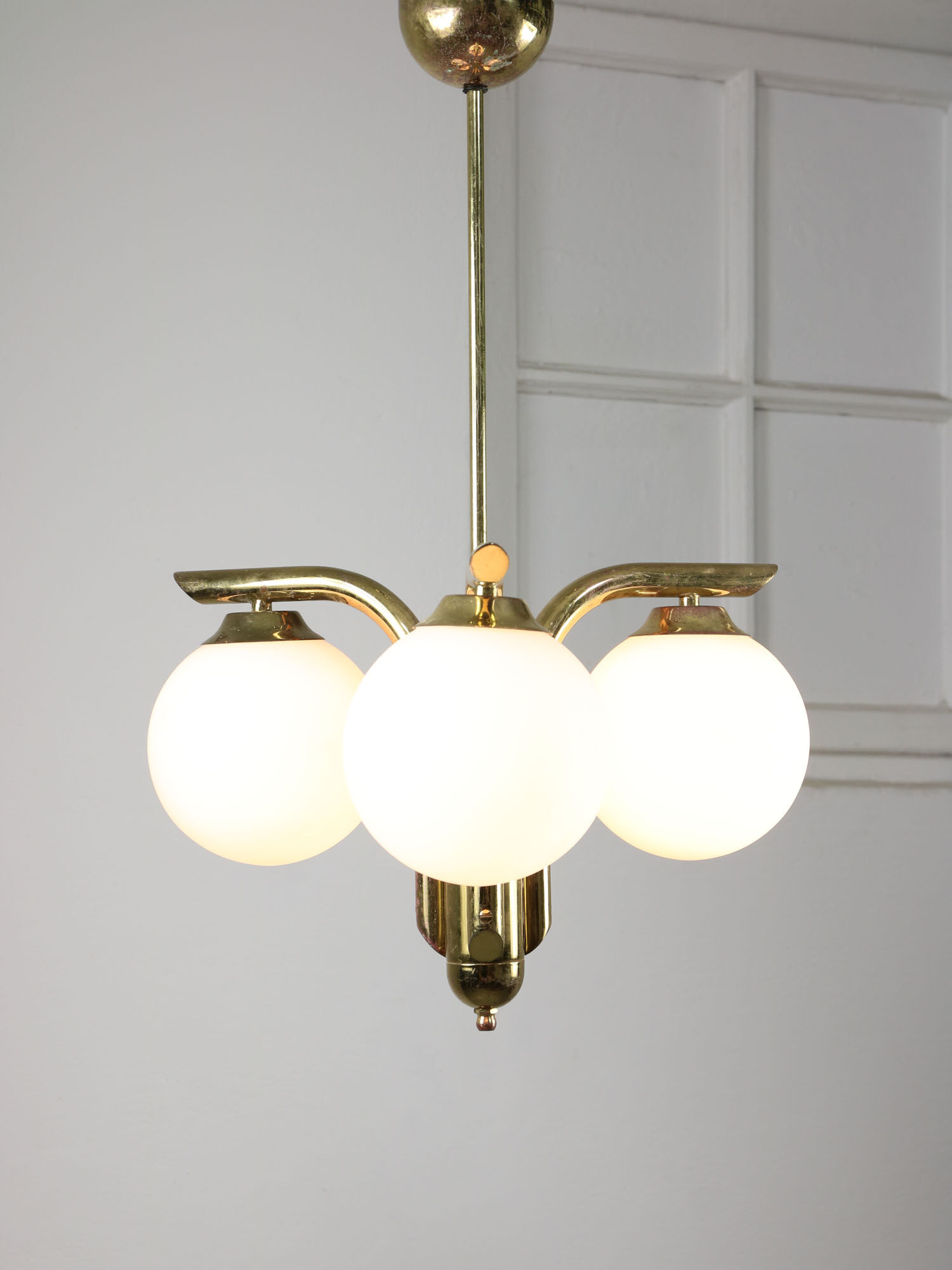 Vintage italian golden angel chandelier