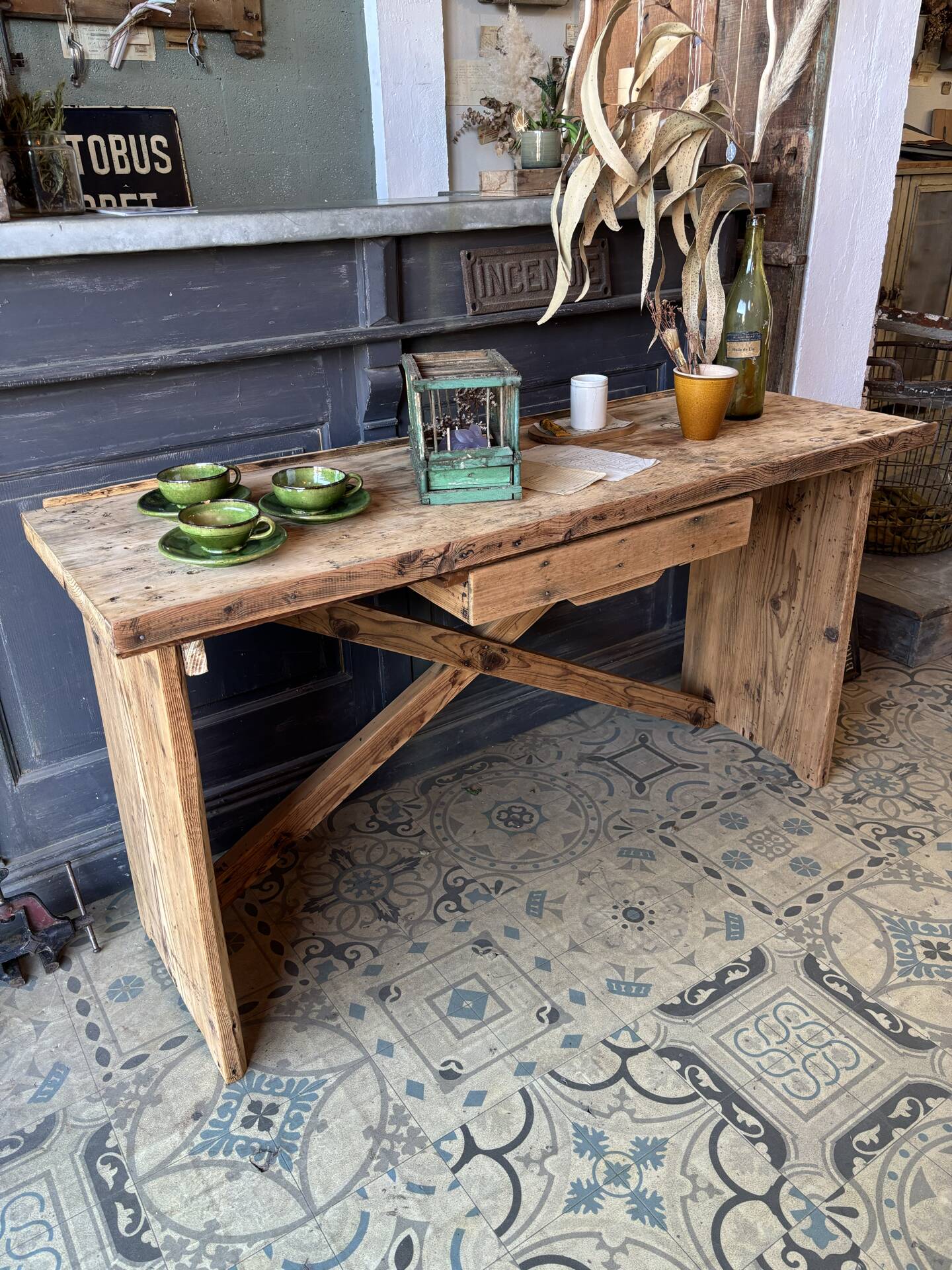 Console made of pine