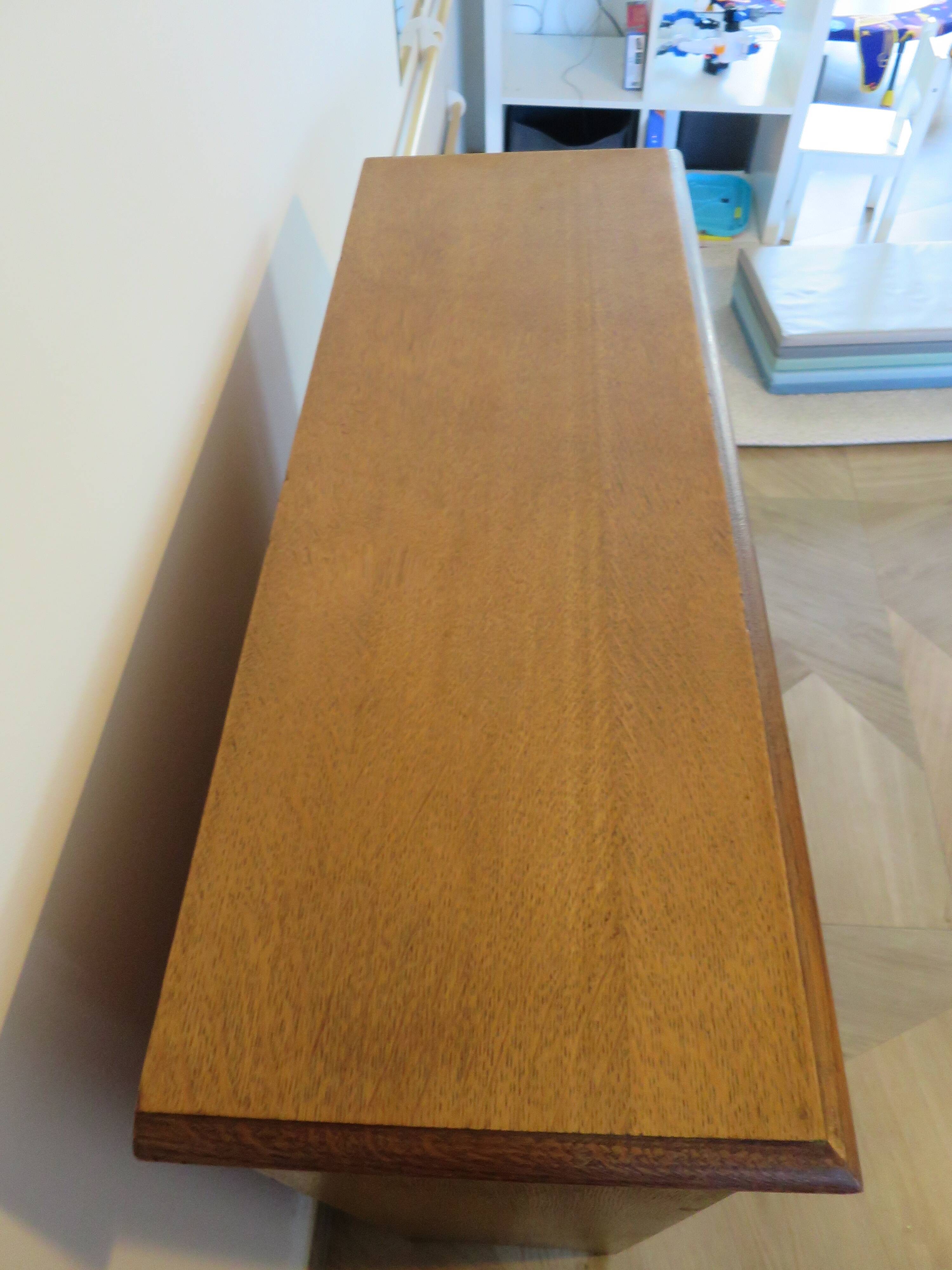 Set of 2 bibus 3 levels - oak color - bookcase shelves