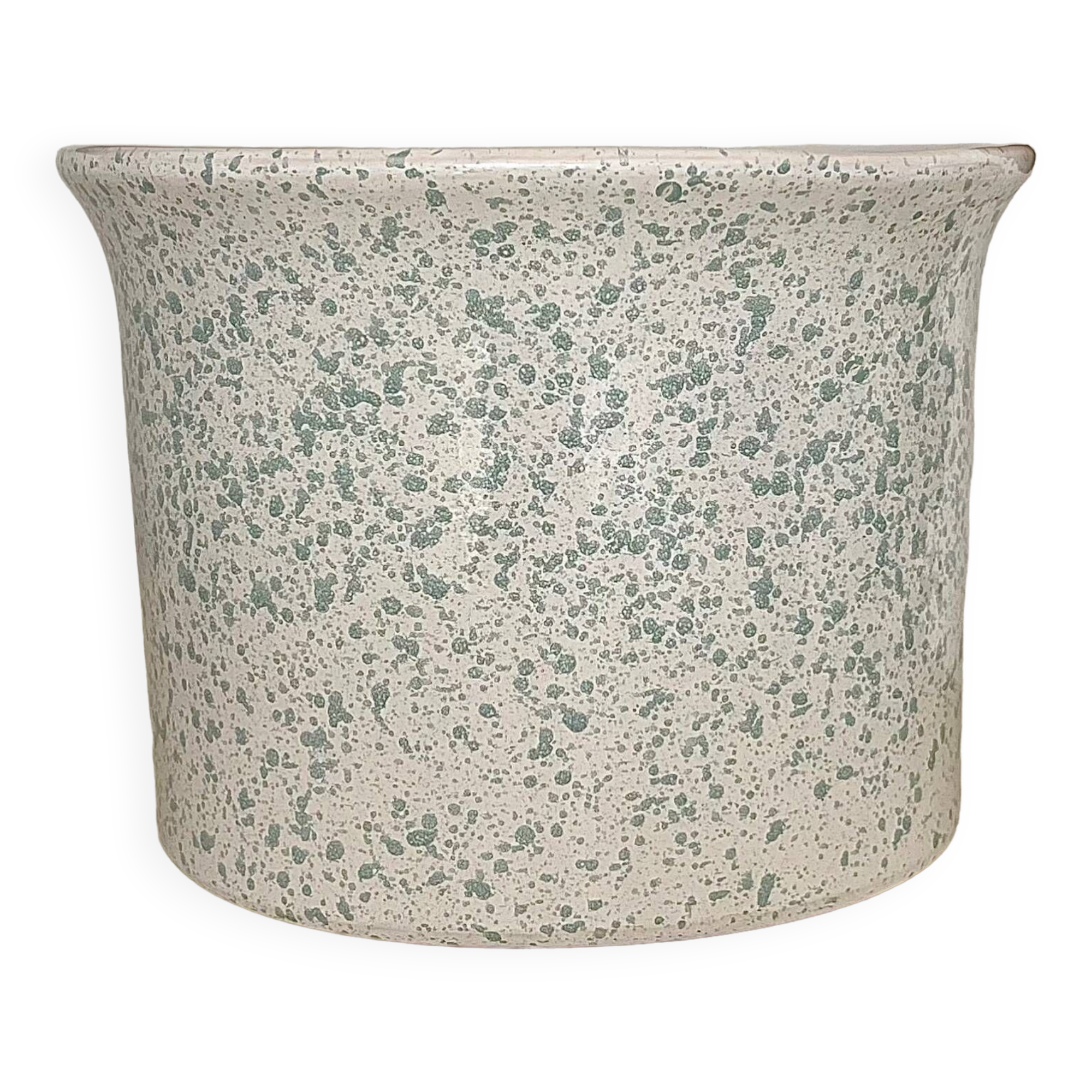 Speckled ceramic planter