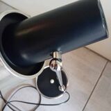 50s/60s desk lamp in chrome and black lacquer