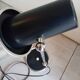 50s/60s desk lamp in chrome and black lacquer