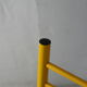 Adjustable seat chair. Circa 1980. Italy. Yellow lacquered steel.