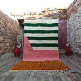 Traditional Berber rug in natural wool 2.5x1.5 m