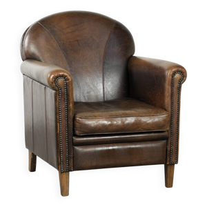 Fauteuil en cuir de mouton