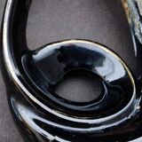 Art Pottery Vase Serpent Stoneware Flame Large Fire Signed: Verdelais.