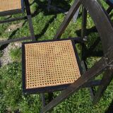 Suite of four folding chairs
