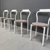 Set of 4 calligaris dining chairs, 1980s