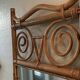 old rattan bamboo mirror owl shape vintage owl