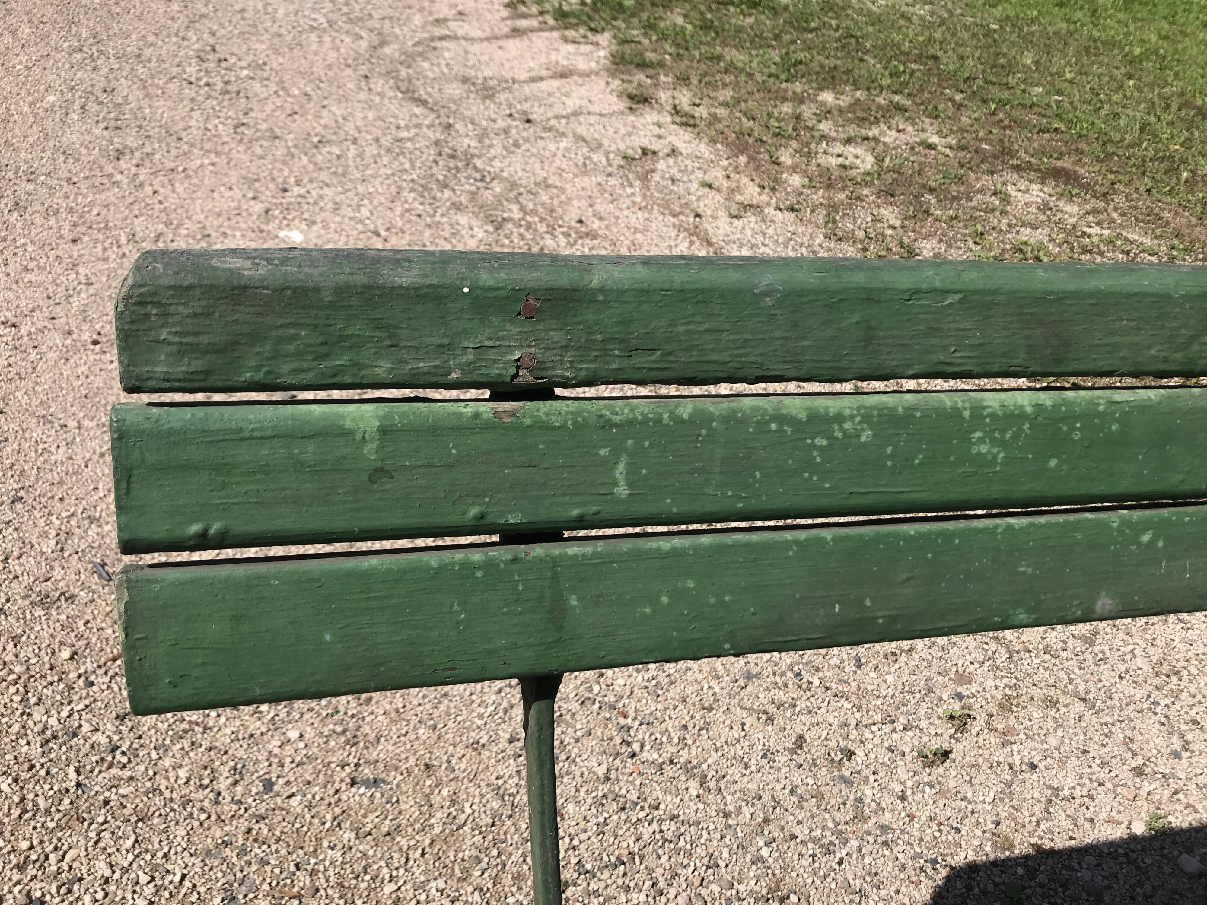 Banc de jardin pliant 1900 vert