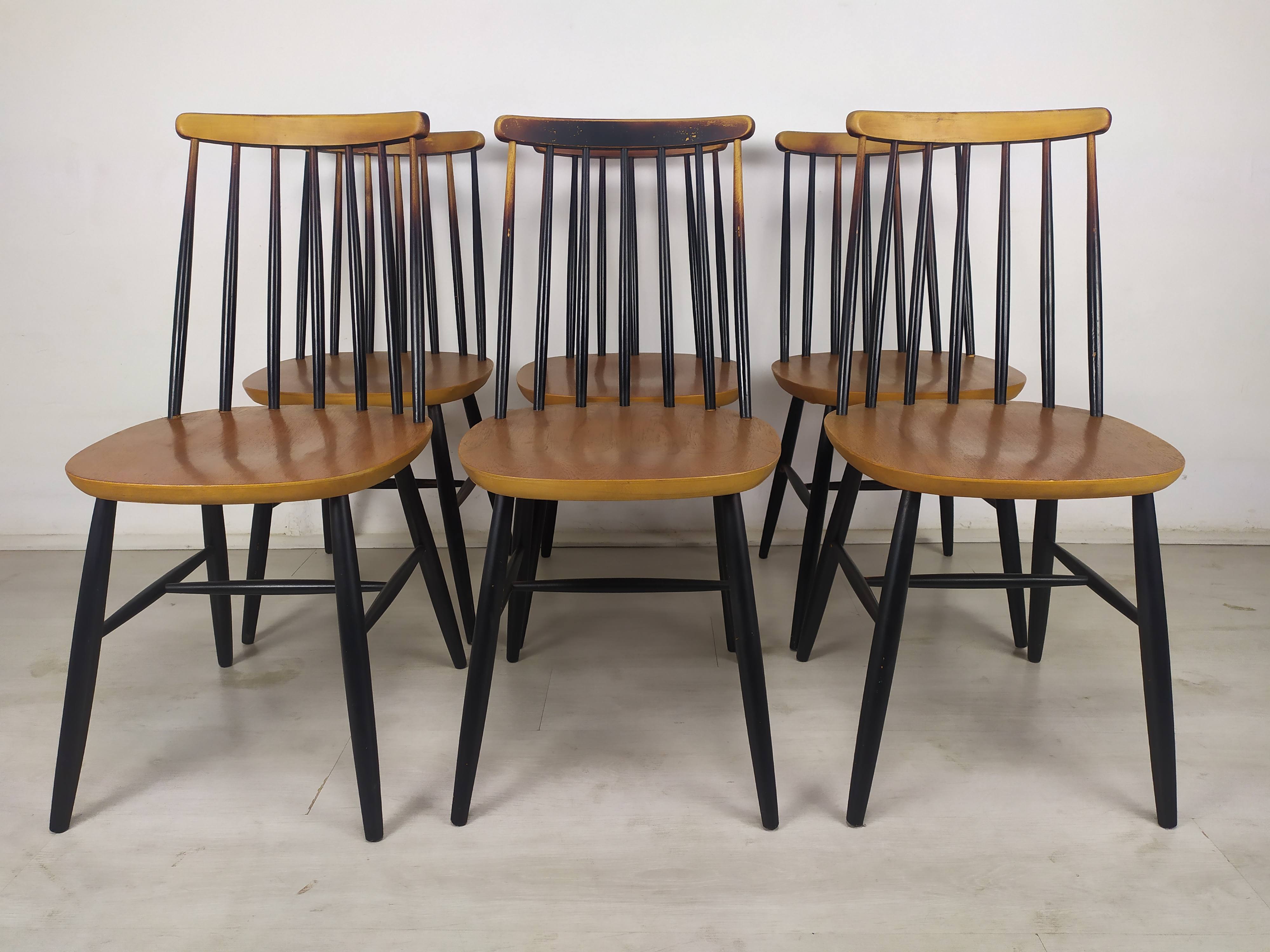 6 Scandinavian chairs