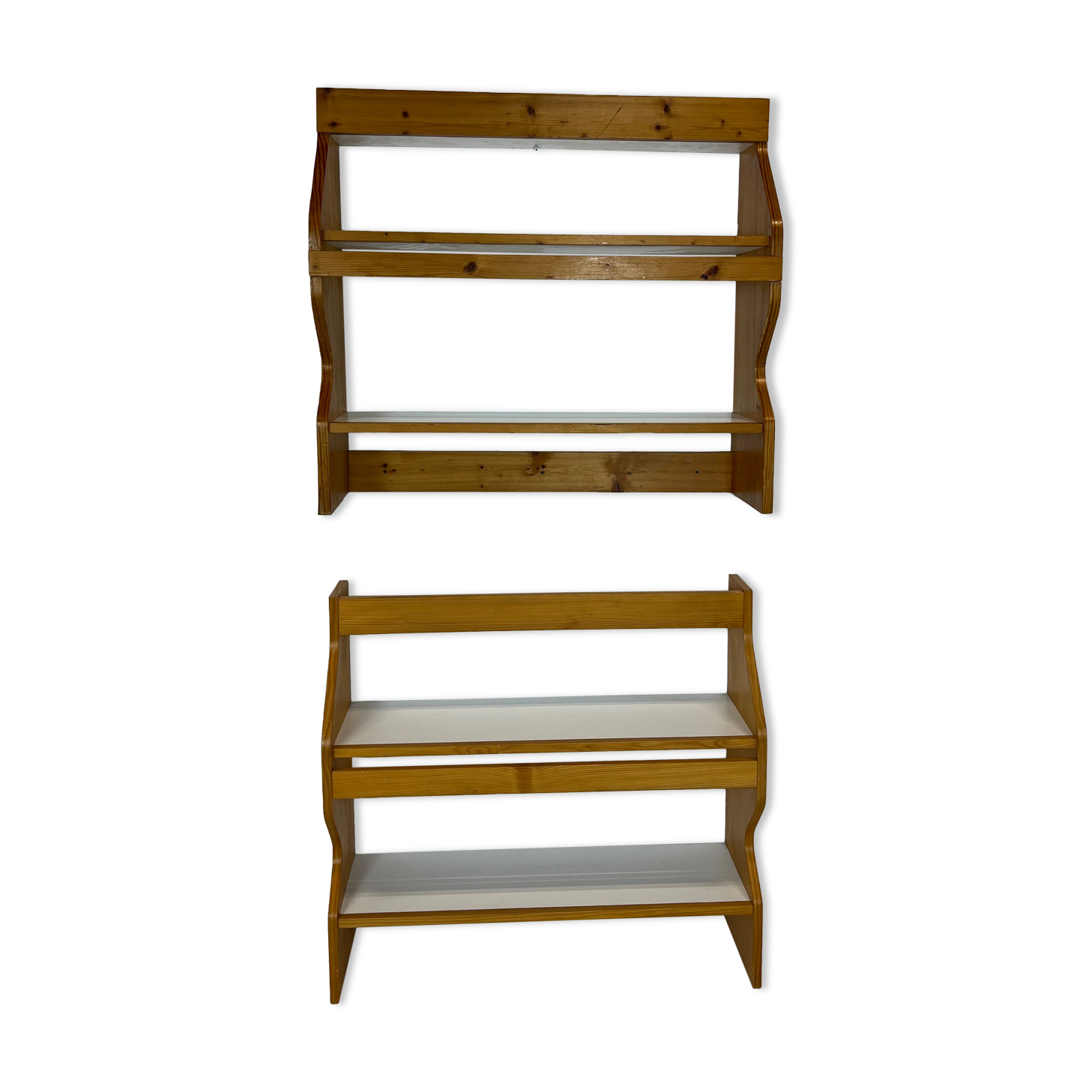 Duo of shelves by Charlotte Perriand