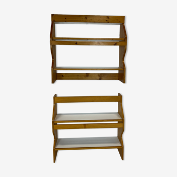 Duo of shelves by Charlotte Perriand