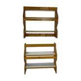 Duo of Charlotte Perriand's display shelves.
