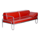 Bauhaus Sofa in Leather & Tubular Steel, 1930s