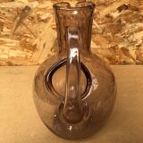 Old refresher pitcher biot glassware bubble blown glass