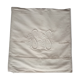 Ancien drap en lin brodé monogramme SS 320 X 230 cm