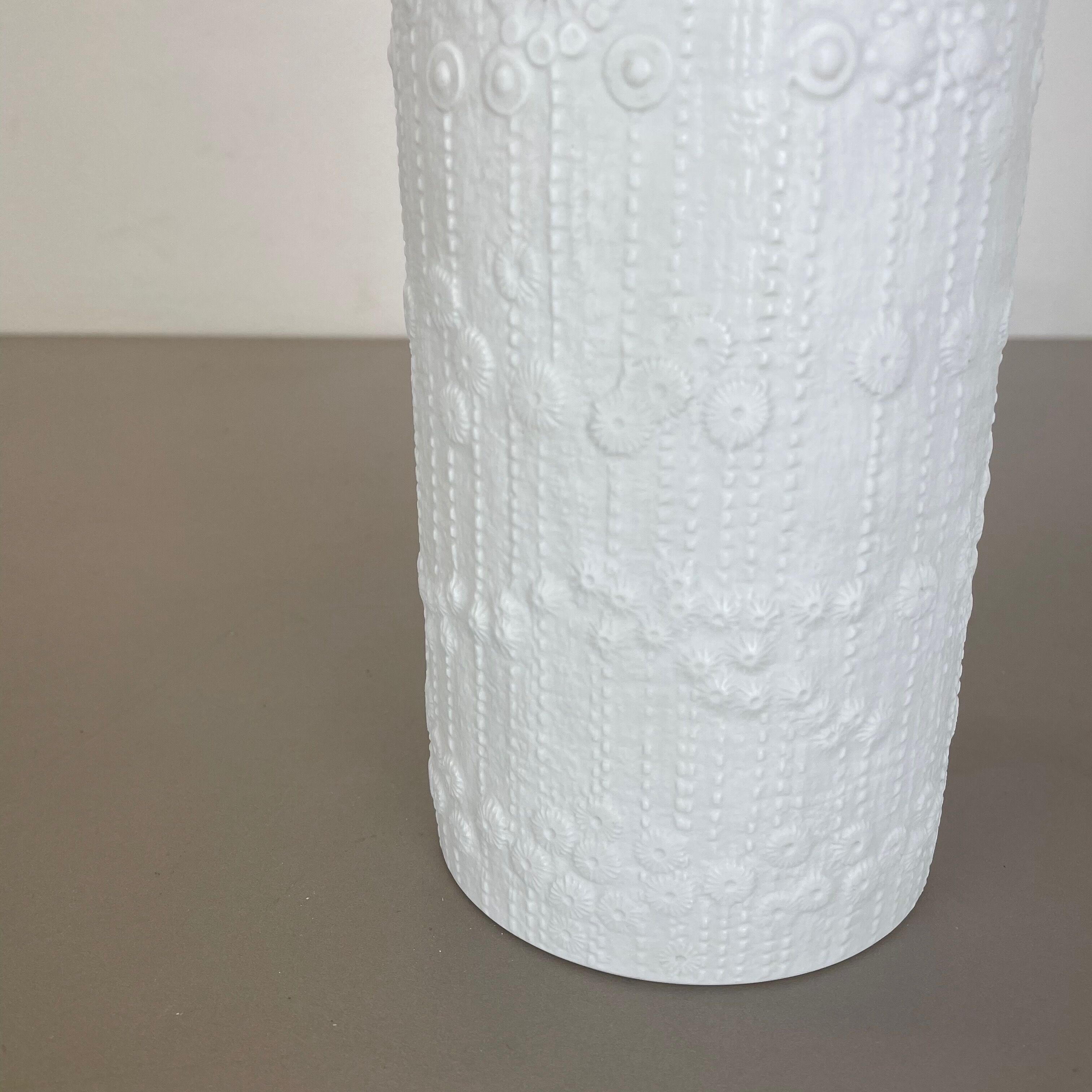 Large OP Art Vase Porcelain Vase by Martin Freyer for Rosenthal, Germany