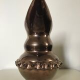 Pitcher ceramic iridescent signed Vallauris Giraud