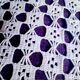 Hand crochet stitch white cotton bedspread