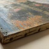 Table HST "Red house by the river" signed C. Normand early XX°