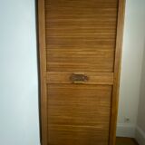Oak furniture with double curtains